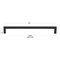 Gliderite Hardware 8-3/4 in. Center to Center Solid Square Bar Pull Matte Black 21683-224-MB-1 - alternate 4